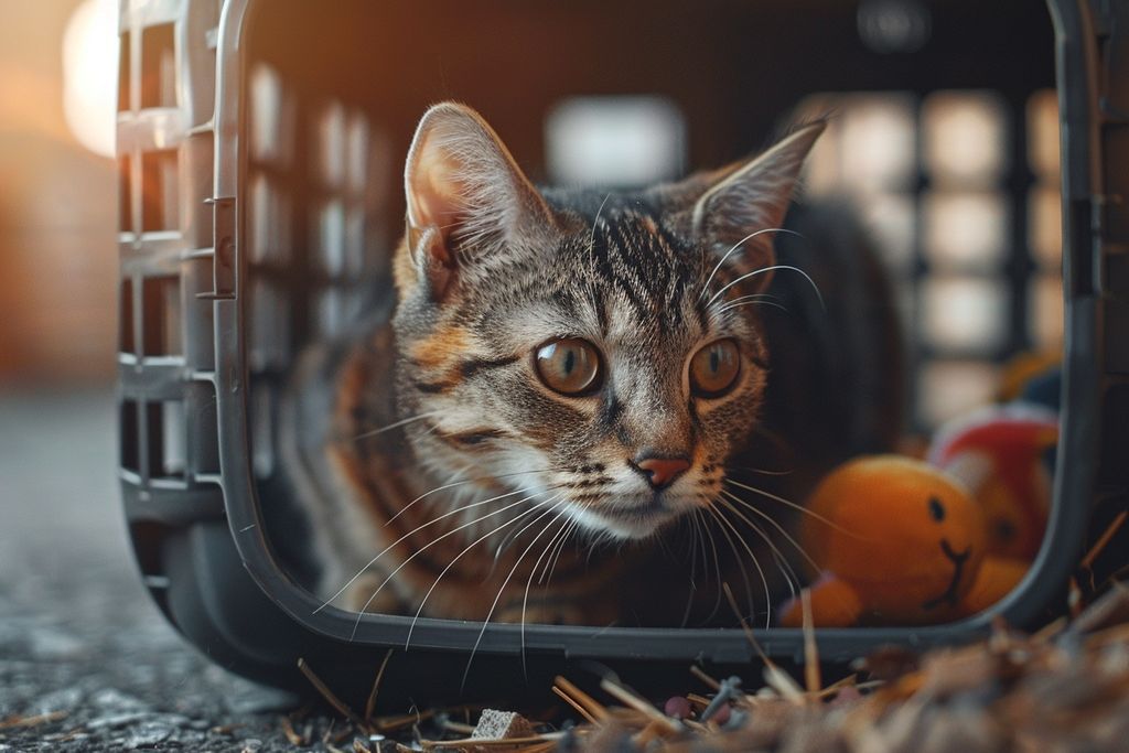 Comment habituer son chat à la caisse de transport